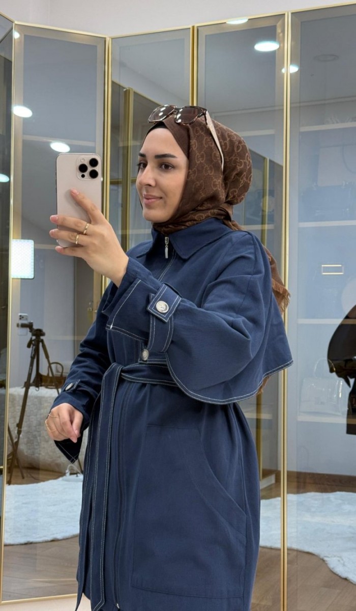 Pelerinli Gabardin Takım