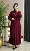 Yırtmaçlı Tilda Etekli Takım