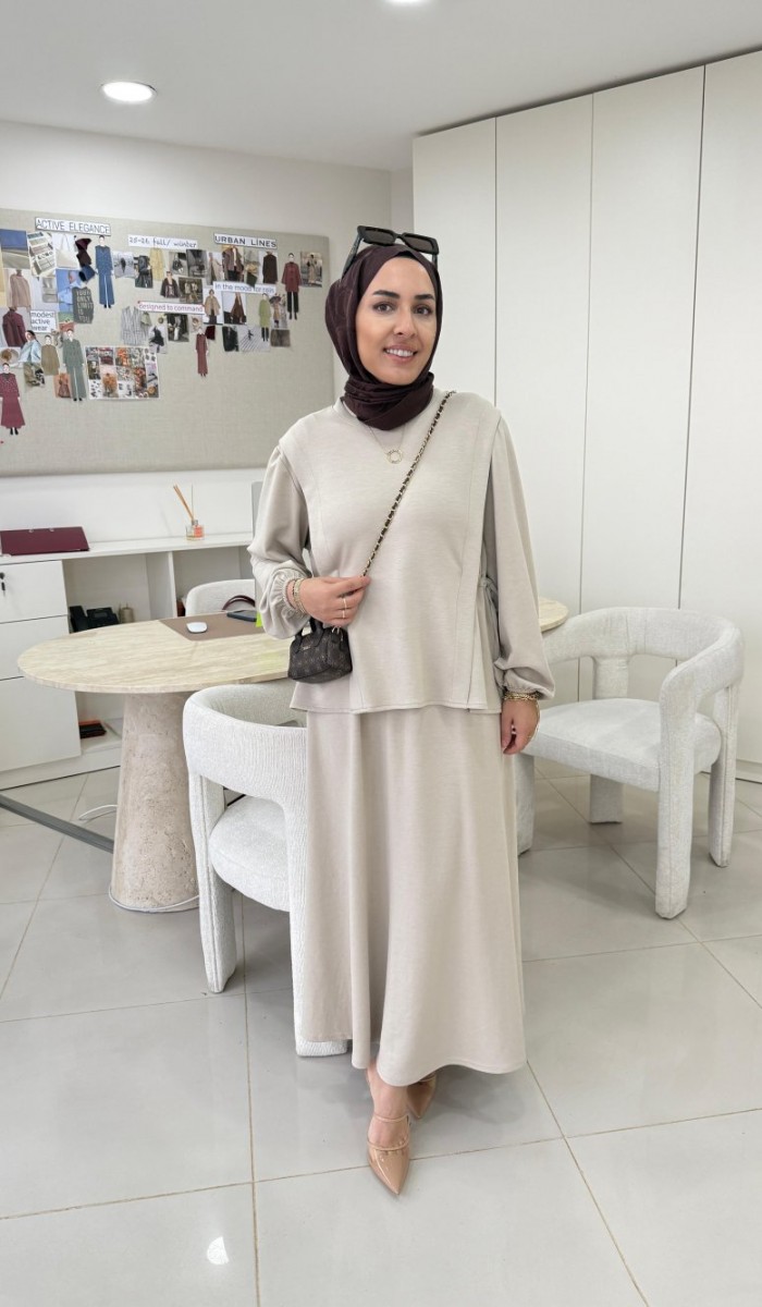 Yandan Büzgülü Oysho Etekli Takım Yandan Büzgülü Oysho Etekli Takım