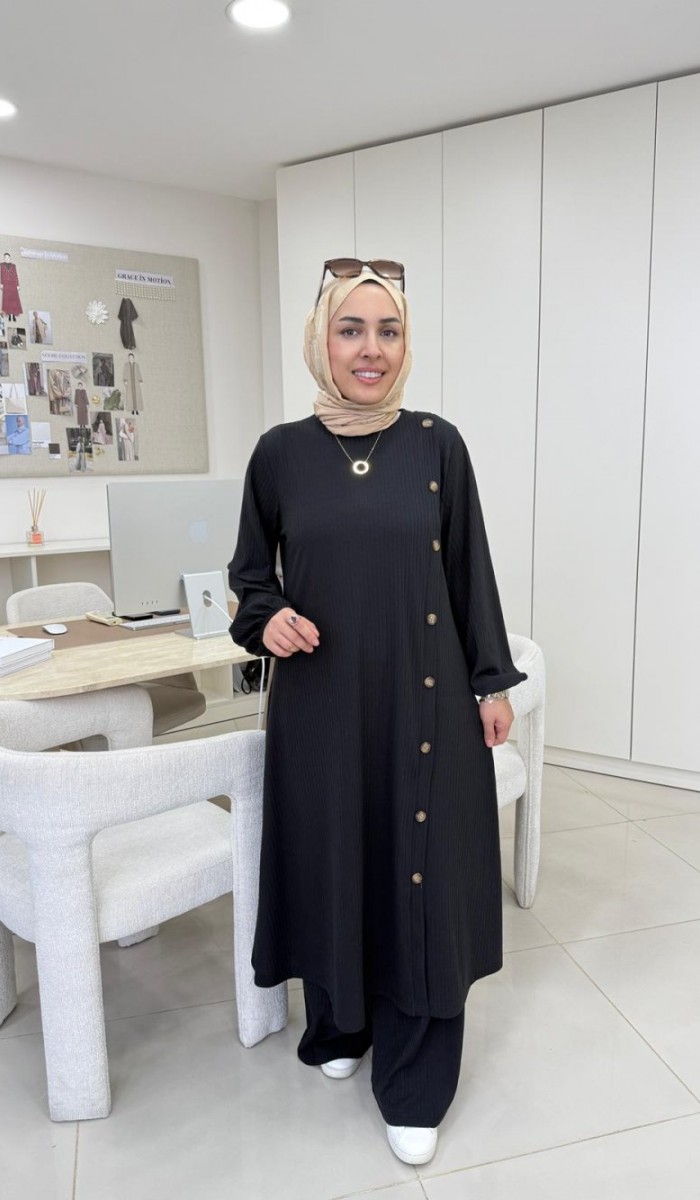 Çubuk Düğme Detaylı Takım