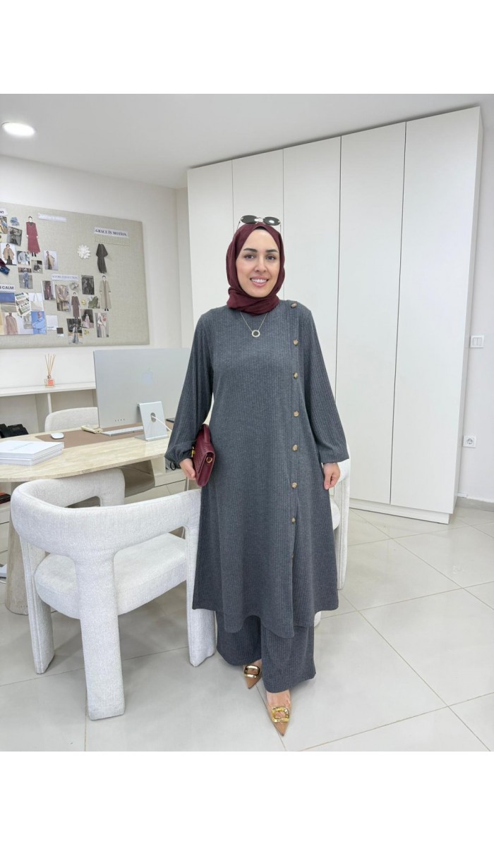 Çubuk Düğme Detaylı Takım