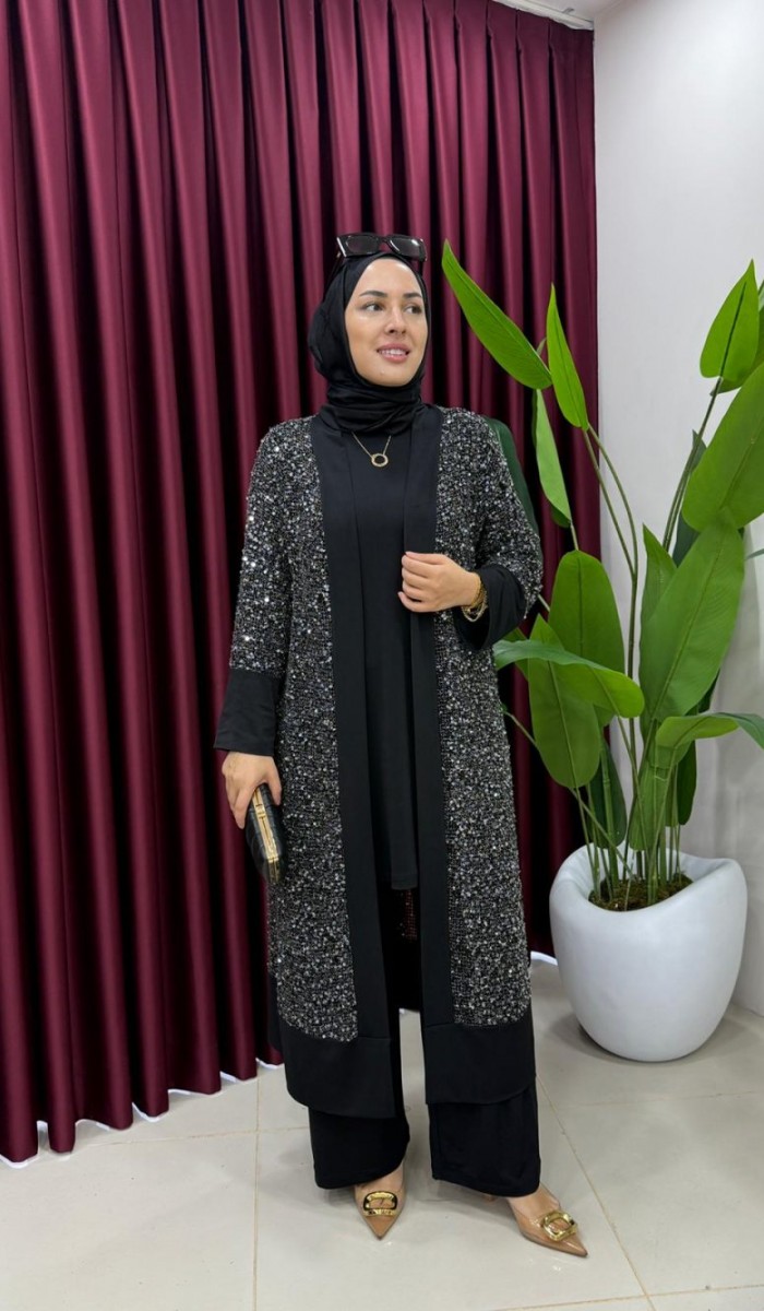 Payetli Hırkalı Takım