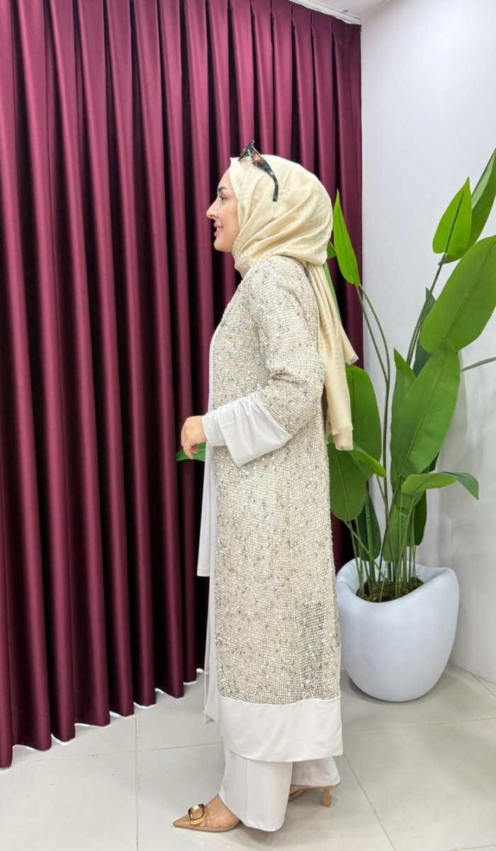 Payetli Hırkalı Takım