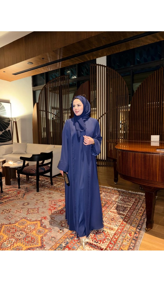 Nervürlü Elbise Abaya