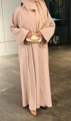 Nervürlü Elbise Abaya