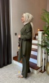 Gold Düğmeli Double Krep Takım