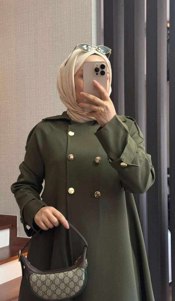 Gold Düğmeli Double Krep Takım