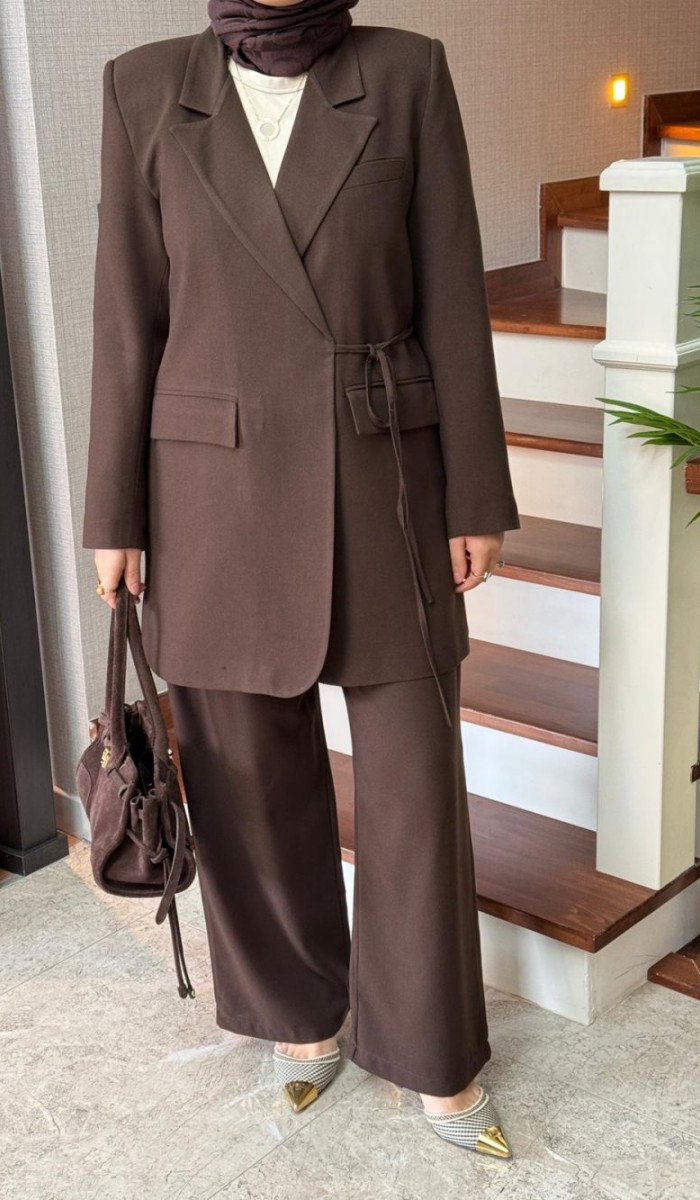 Kruvaze Ceket Takım