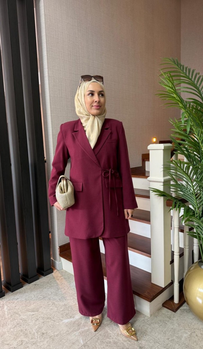 Kruvaze Ceket Takım