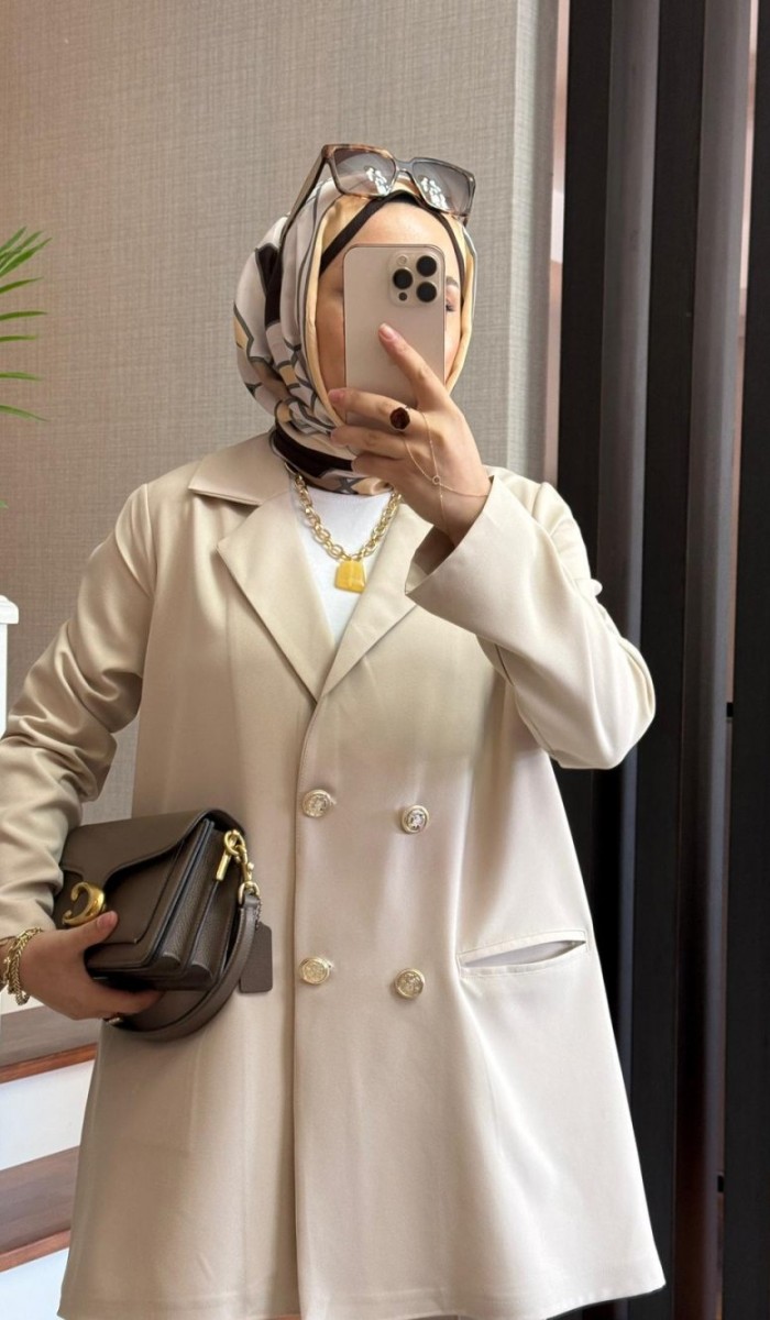 Gold Düğmeli Ceket Takım