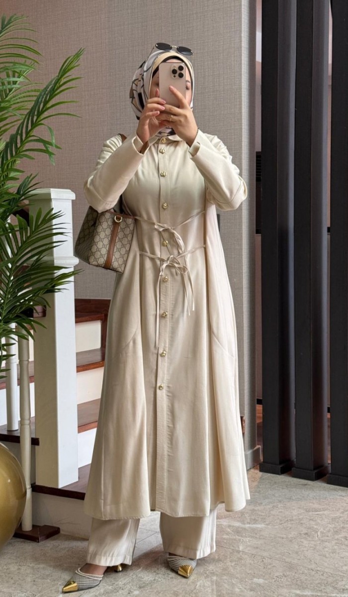 Bağlama Detay Maxi Boy Takım