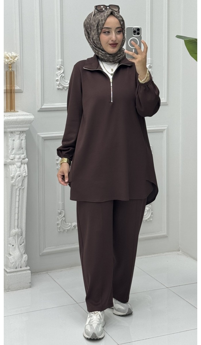 Simay Takım Kahverengi