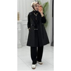 Vira Şişme Yelek Siyah