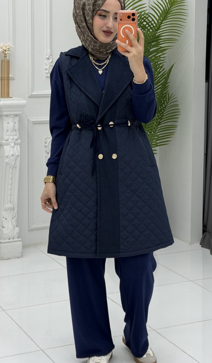 Vira Şişme Yelek Lacivert