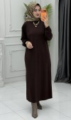 İrem Elbise Kahverengi