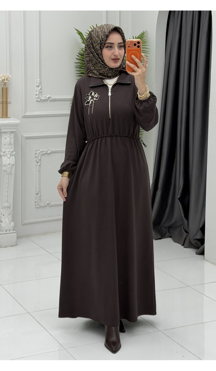 Zülal Elbise Kahverengi