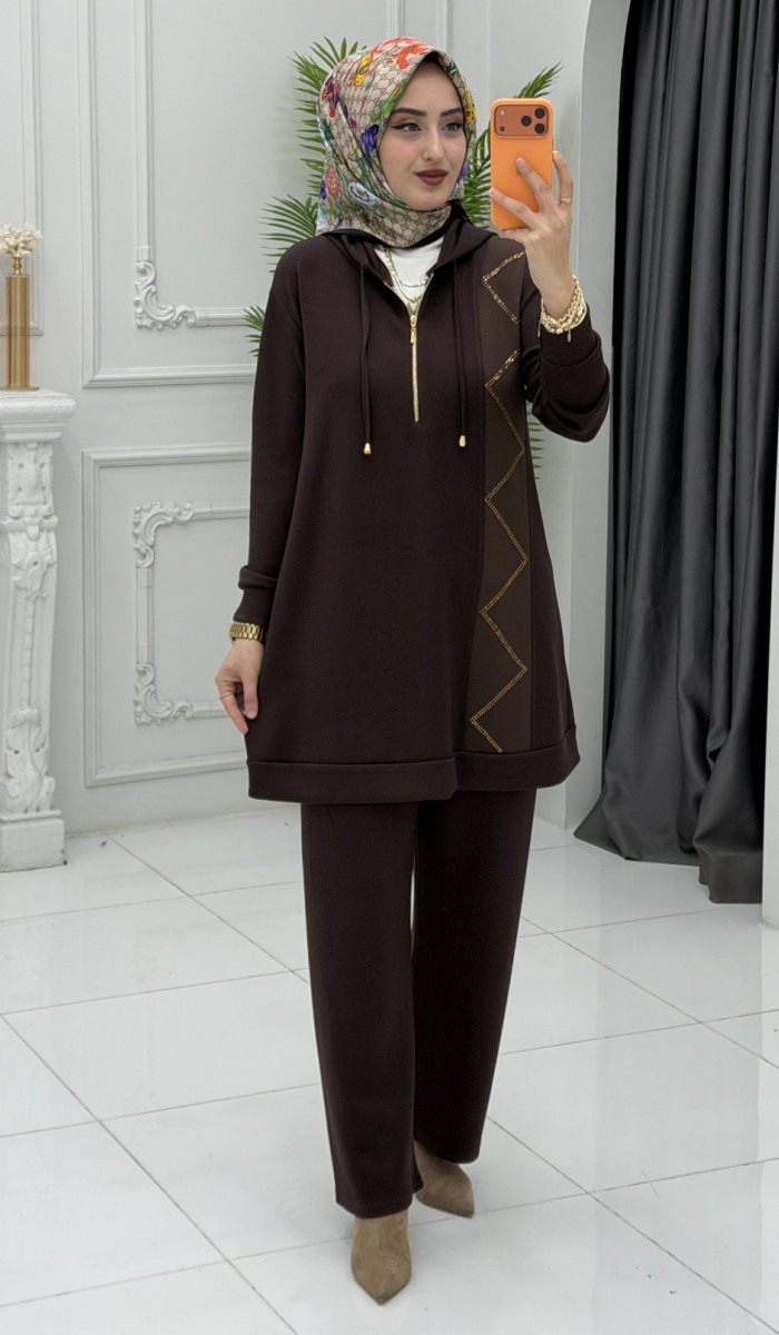 Selda Takım Kahverengi