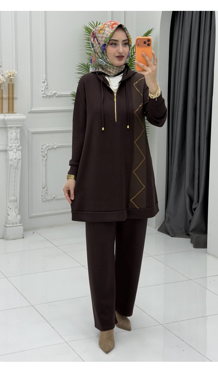 Selda Takım Kahverengi