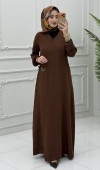 Mihri Namaz Elbise Kahverengi