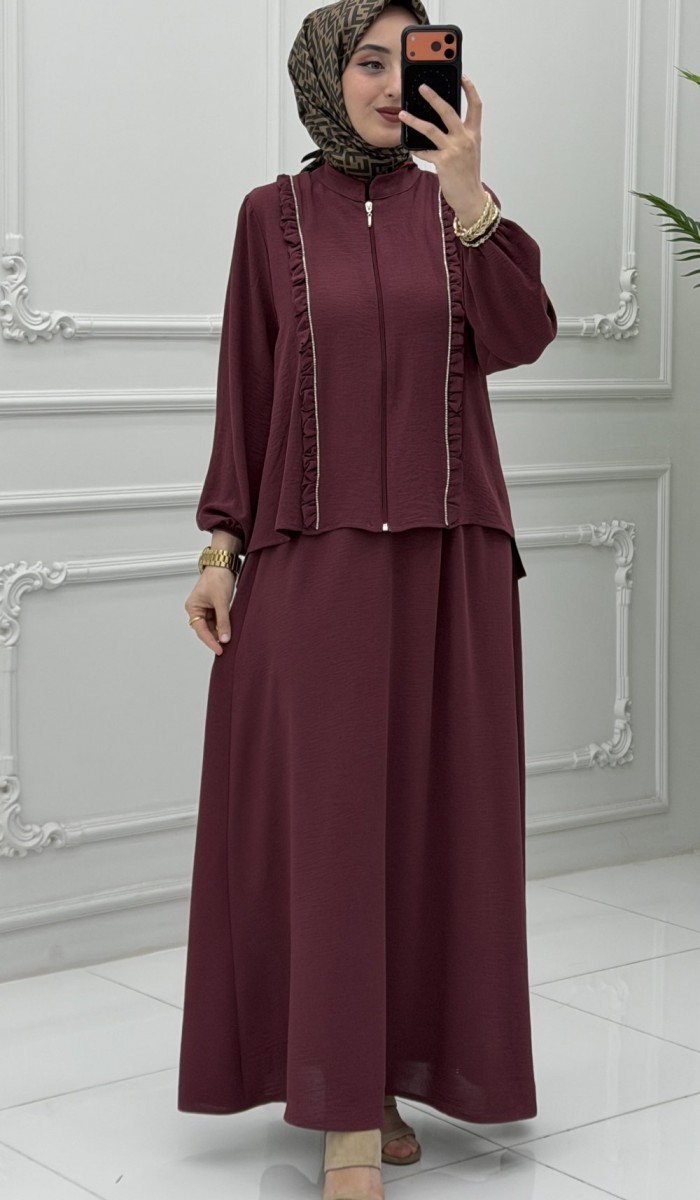 Burçin Etek Takım Gül